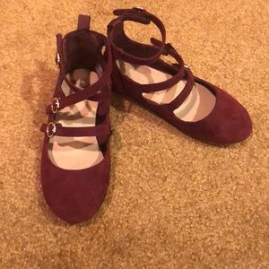 Maroon suede dress shoes toddler 9